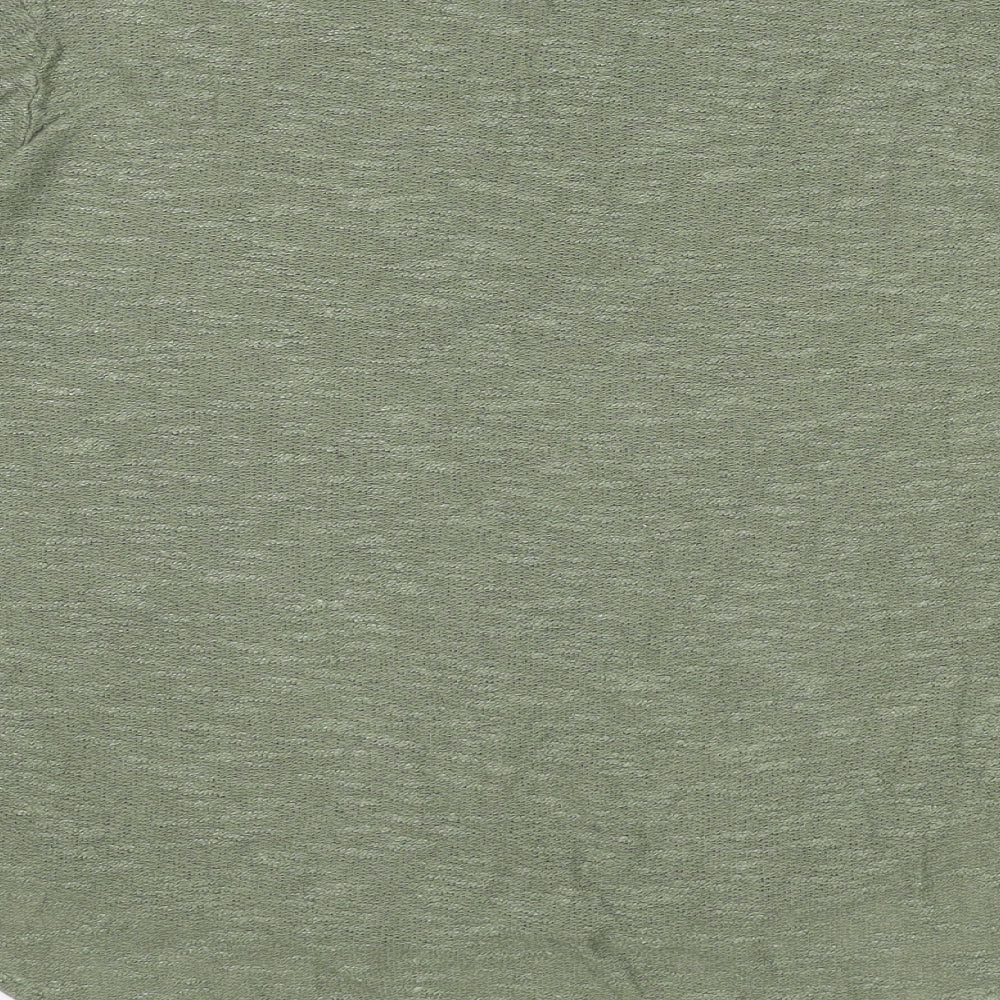 Divided by H&M Womens Green Boat Neck Viscose Pullover Jumper Size M