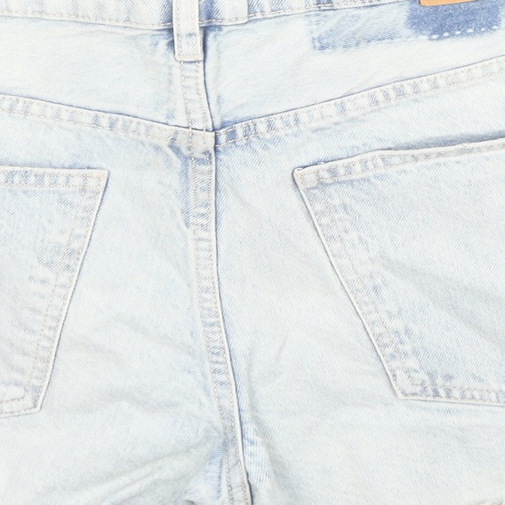 Denim Woman Womens Blue Cotton Hot Pants Shorts Size 10 L4 in Regular Zip