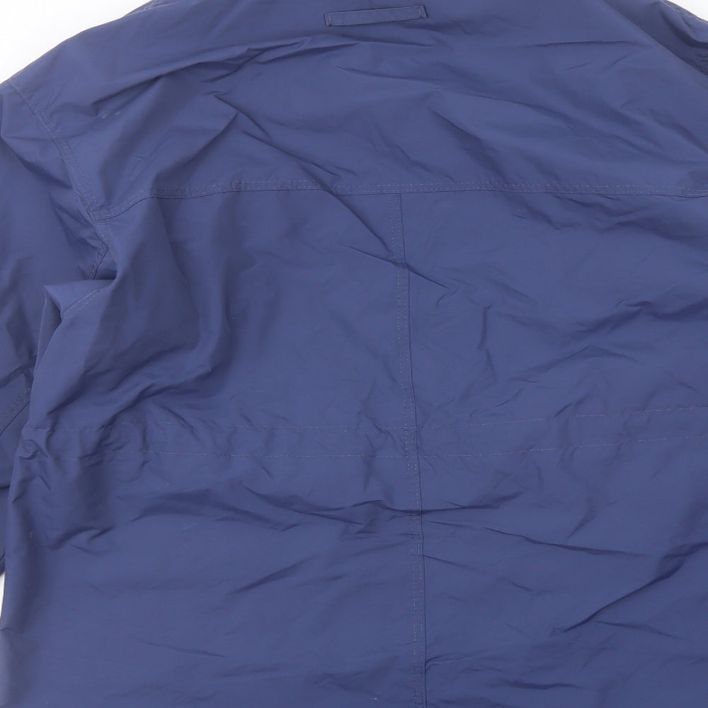 Marks & Spencer Womens Blue Jacket Coat Size 8 Button