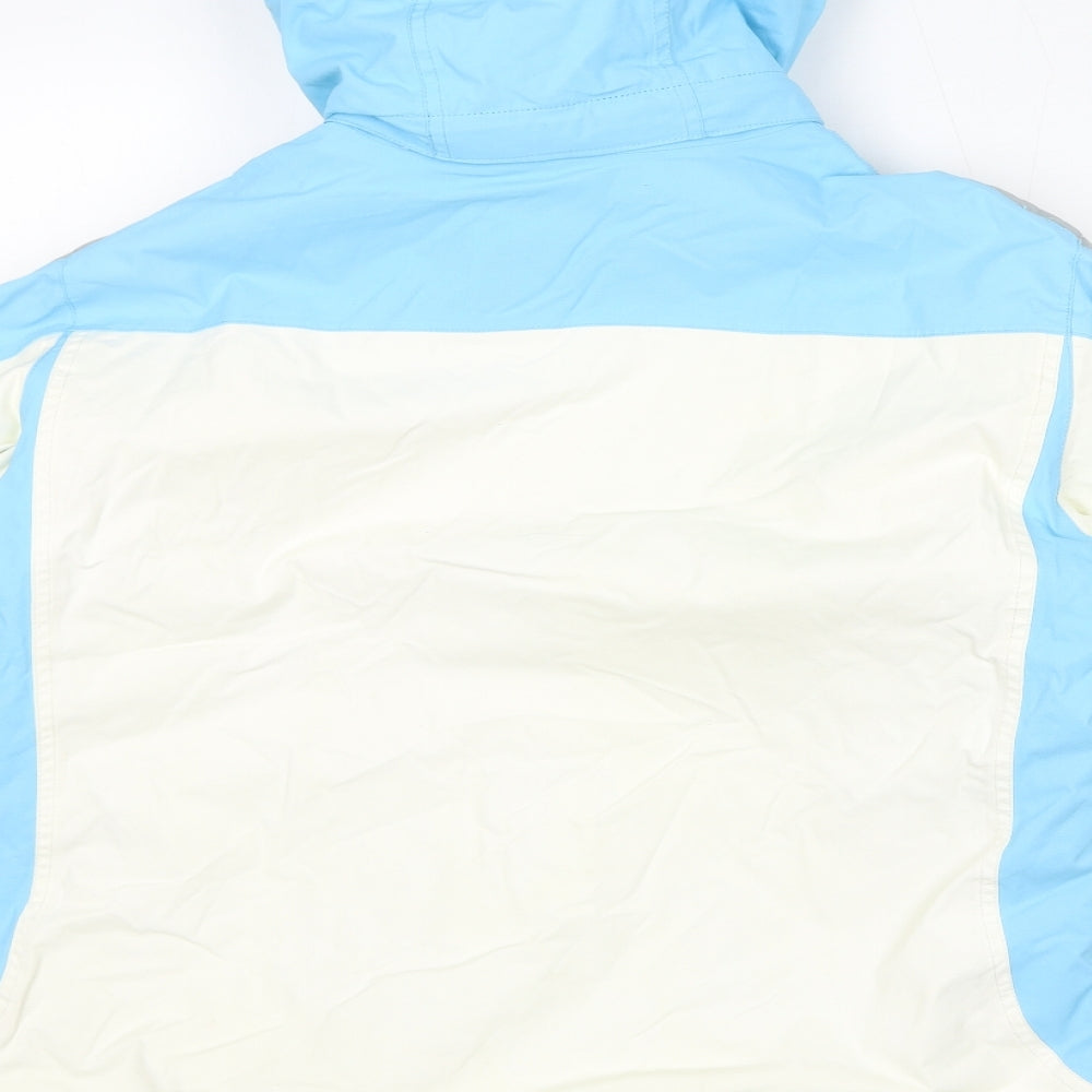 Cross Womens Blue Windbreaker Jacket Size L Zip