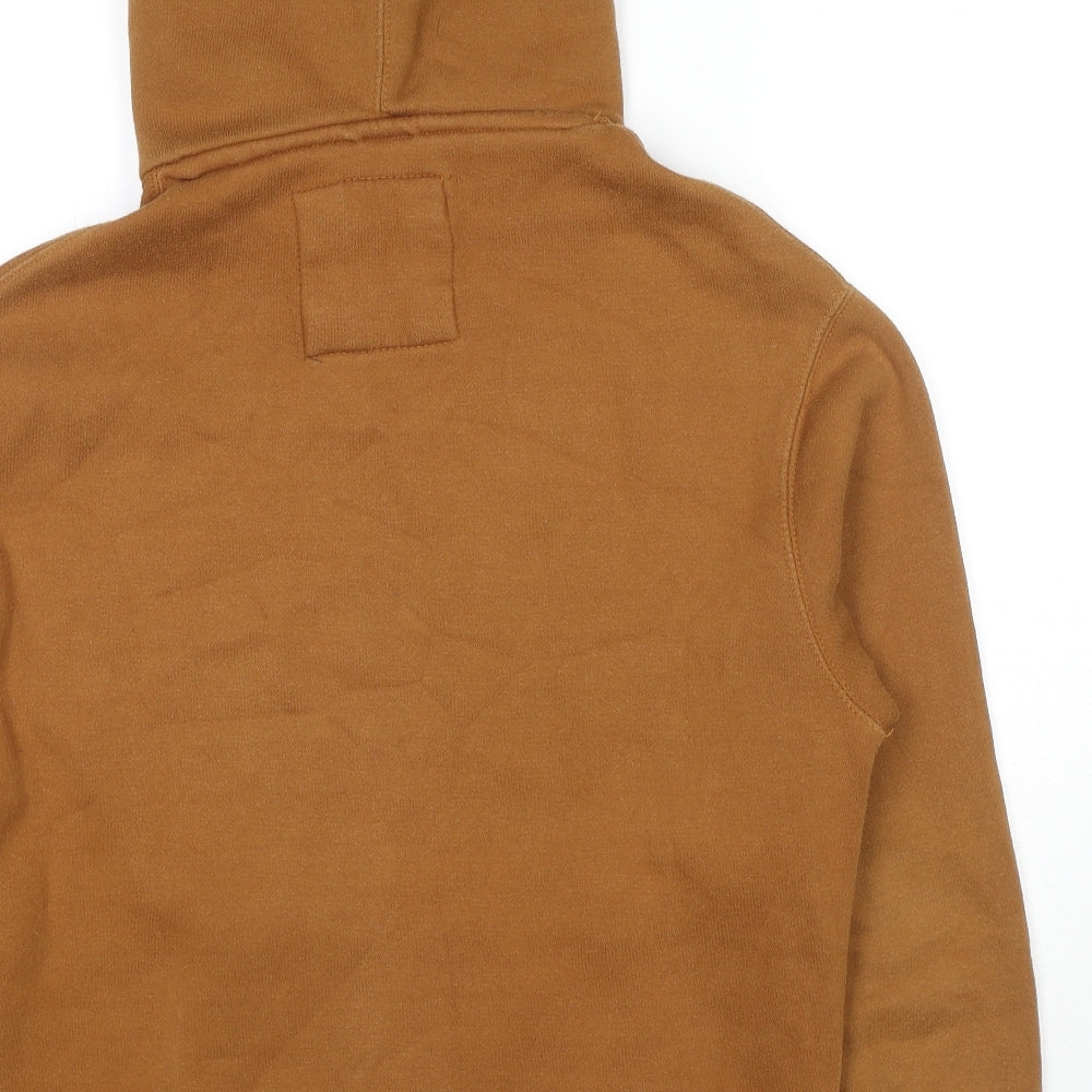 Pull&Bear Womens Brown Cotton Pullover Hoodie Size S Pullover