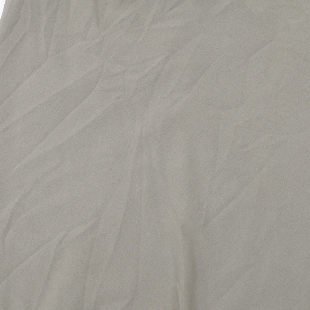 Platform Womens Green Polyester A-Line Skirt Size 18
