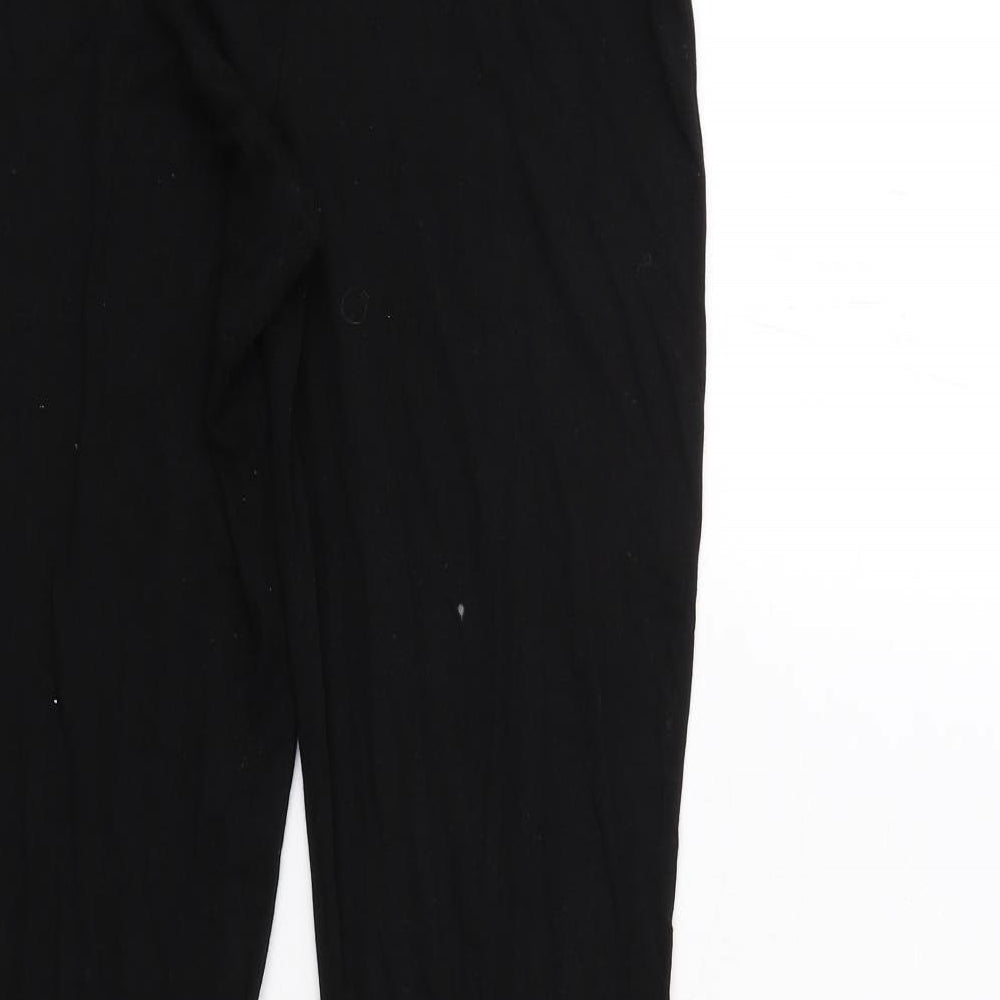 ASOS Womens Black Viscose Trousers Size 8 L33 in Regular