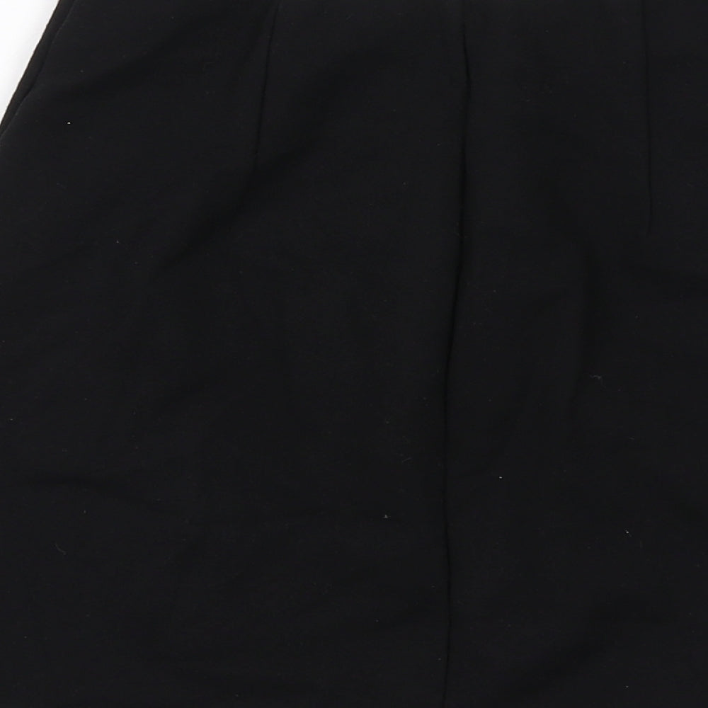 Stradivarius Womens Black Viscose A-Line Skirt Size XS
