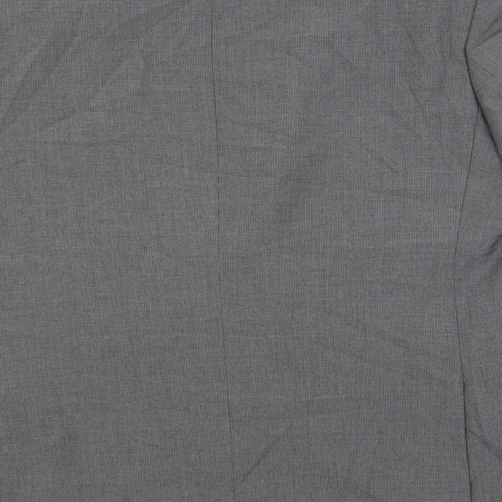 Scott & Taylor Mens Grey Polyester Jacket Suit Jacket Size 46 Regular