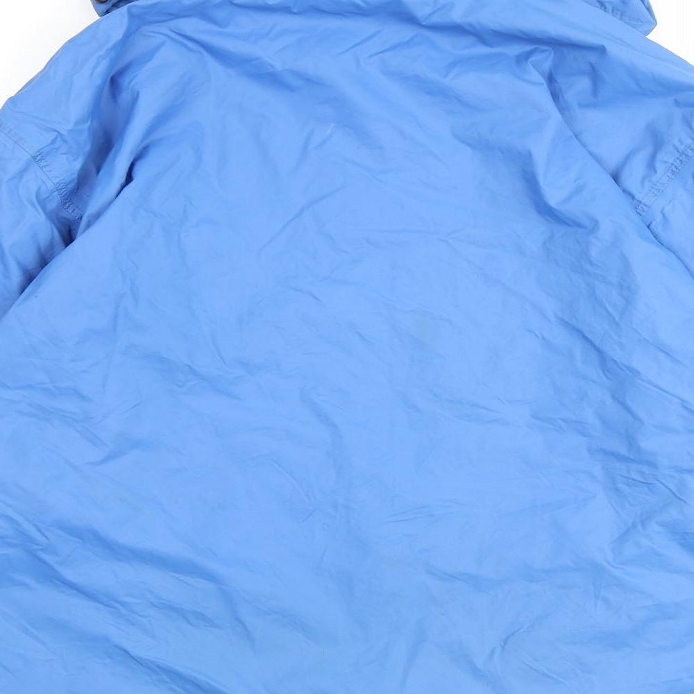 Kilim Anjaro Mens Blue Rain Coat Coat Size S Zip