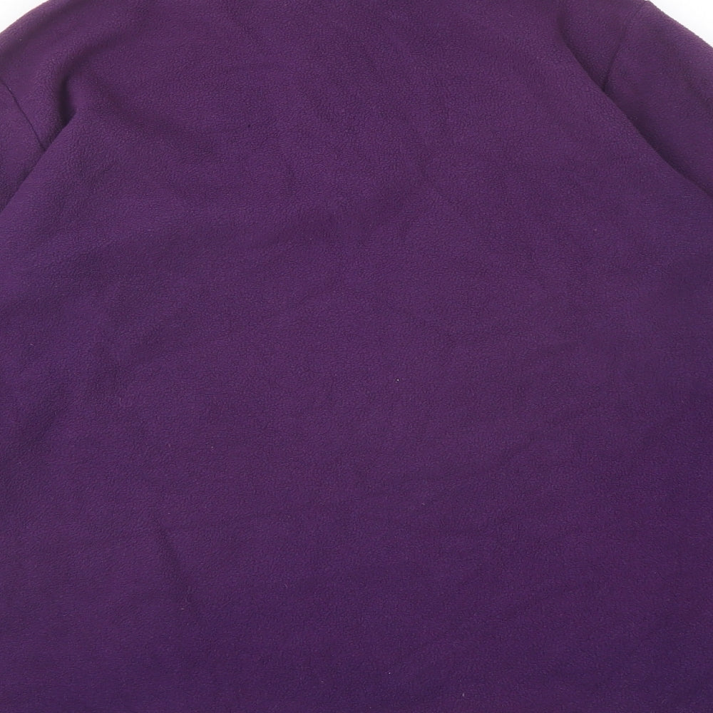 Freedom Trail Womens Purple Polyester Pullover Sweatshirt Size 10 Zip