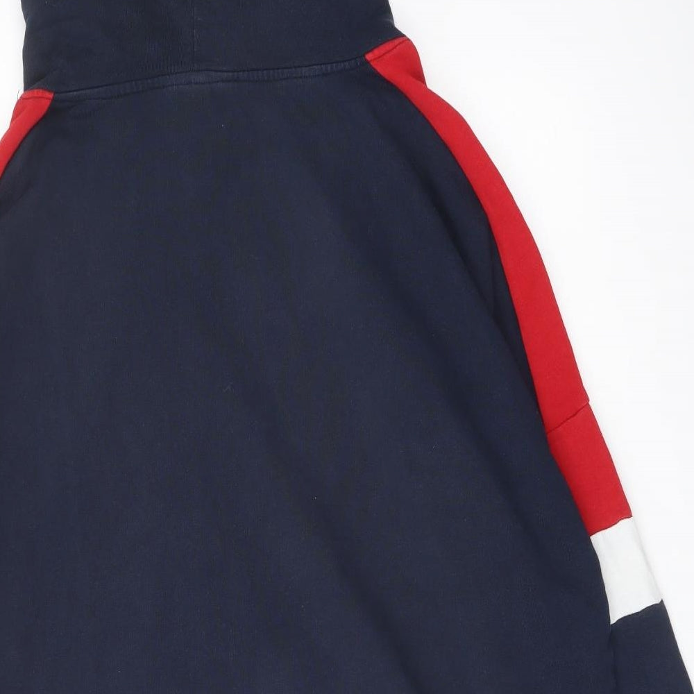H&M Mens Blue Cotton Pullover Hoodie Size L