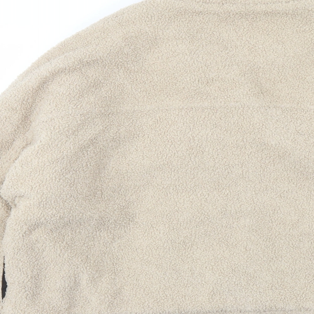 Daphnea Womens Beige Jacket Size L Button