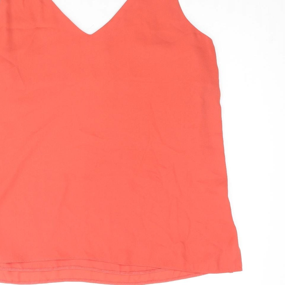 Wallis Womens Red Polyester Camisole Blouse Size 12 V-Neck