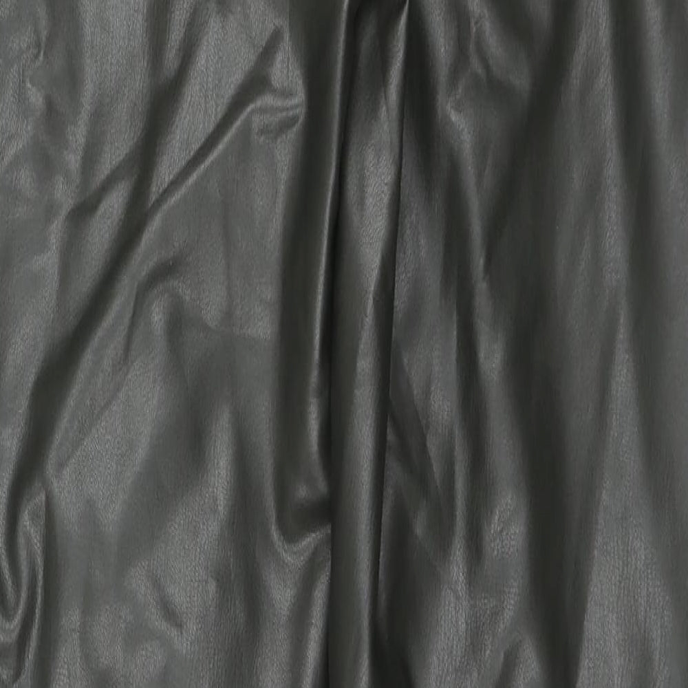 Marks and Spencer Womens Black Polyester Pedal Pusher Trousers Size 16 L28 in Regular