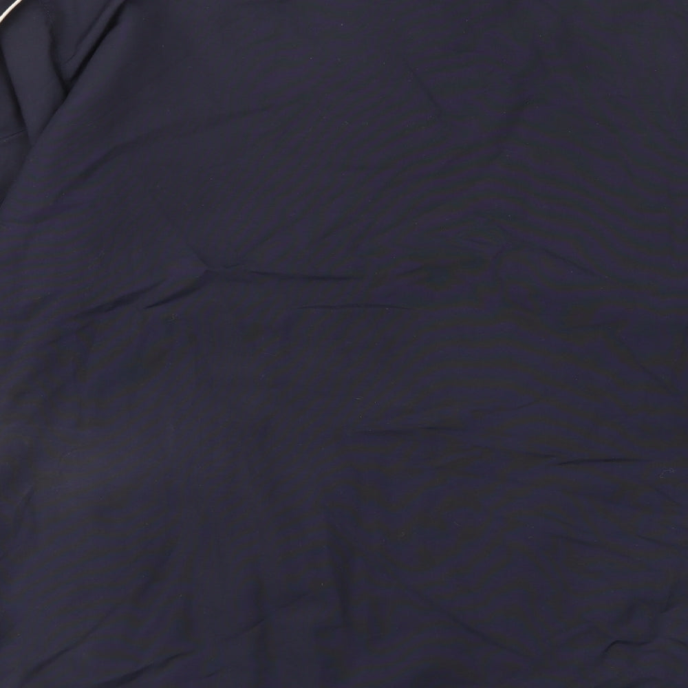 Game Gear Mens Blue Jacket Poncho Size L Zip - Pockets