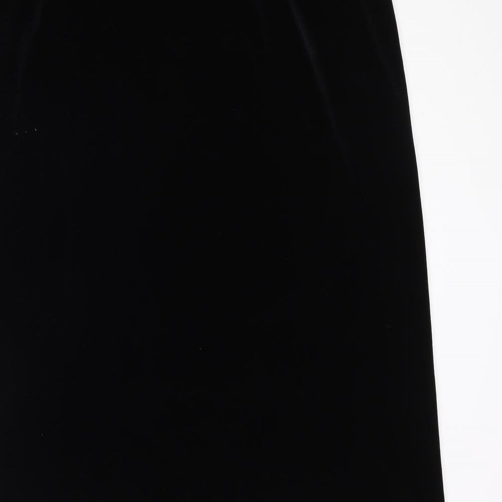Stephen Womens Black Polyester A-Line Skirt Size 34 in