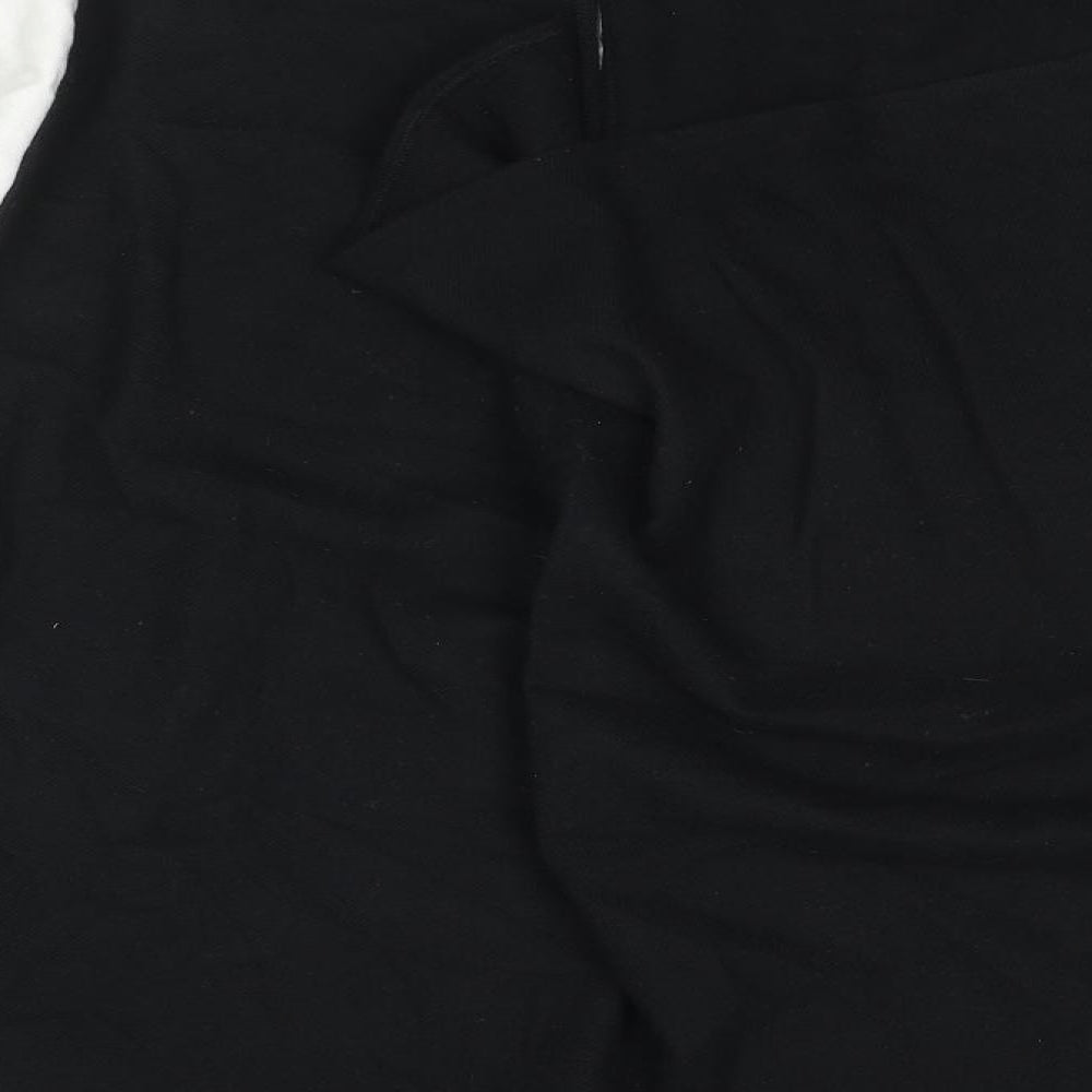 Marks & Spencer Womens Black V-Neck Polyester Cape Jumper One Size - Tasseled