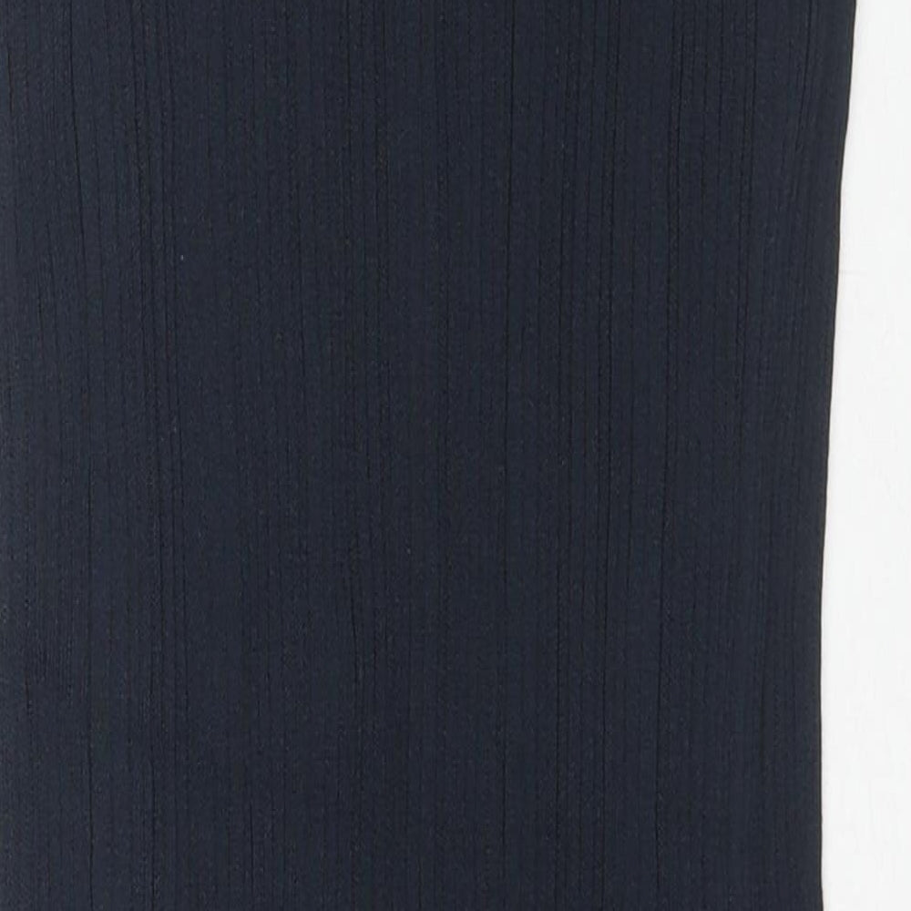 Marks & Spencer Womens Blue Viscose Maxi Skirt Size M - Side Slit(s)