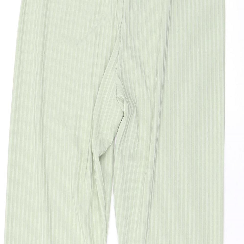 Boohoo Womens Green Polyester Chino Leggings Size 12 L23 in