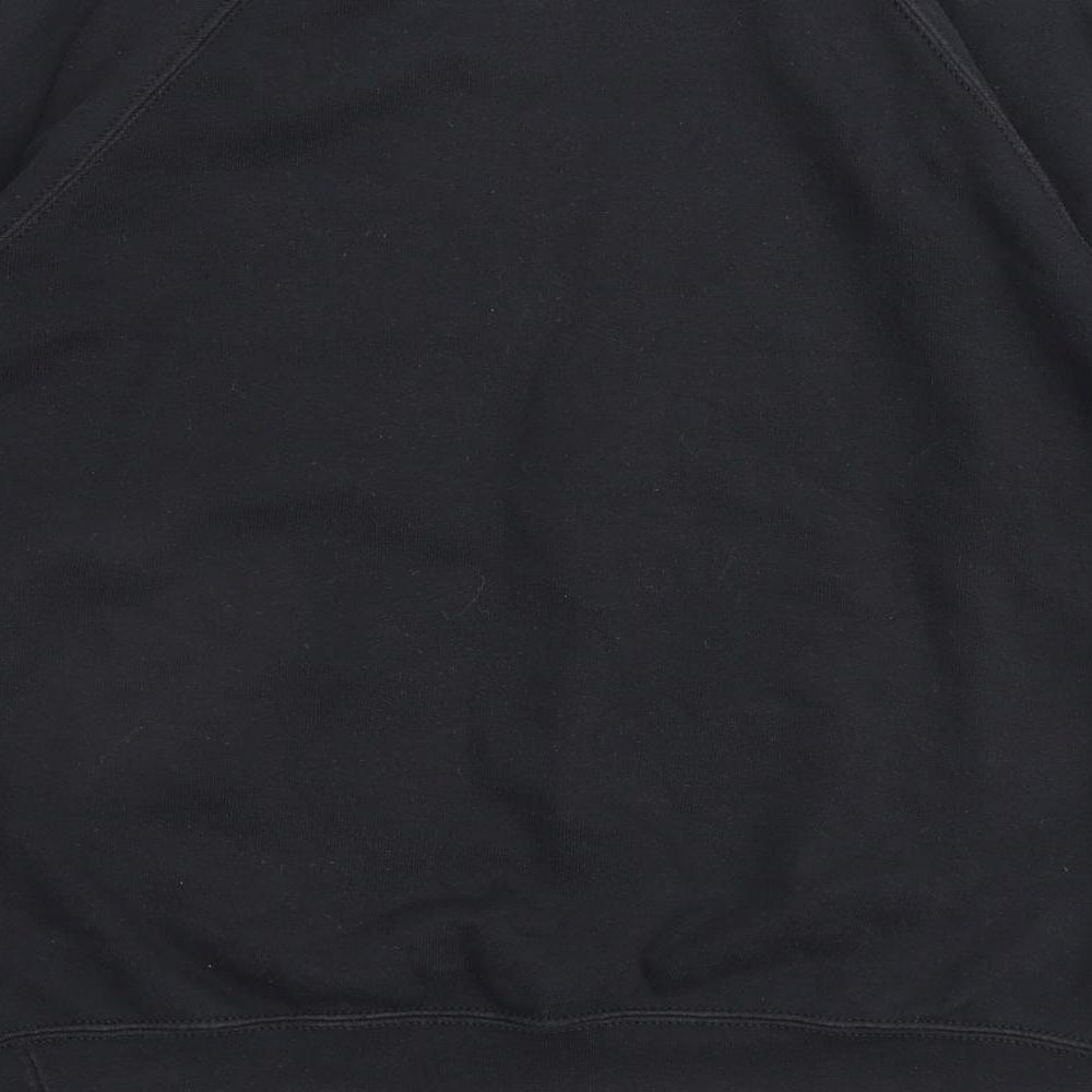 On The Rise Womens Black Cotton Pullover Sweatshirt Size S Pullover