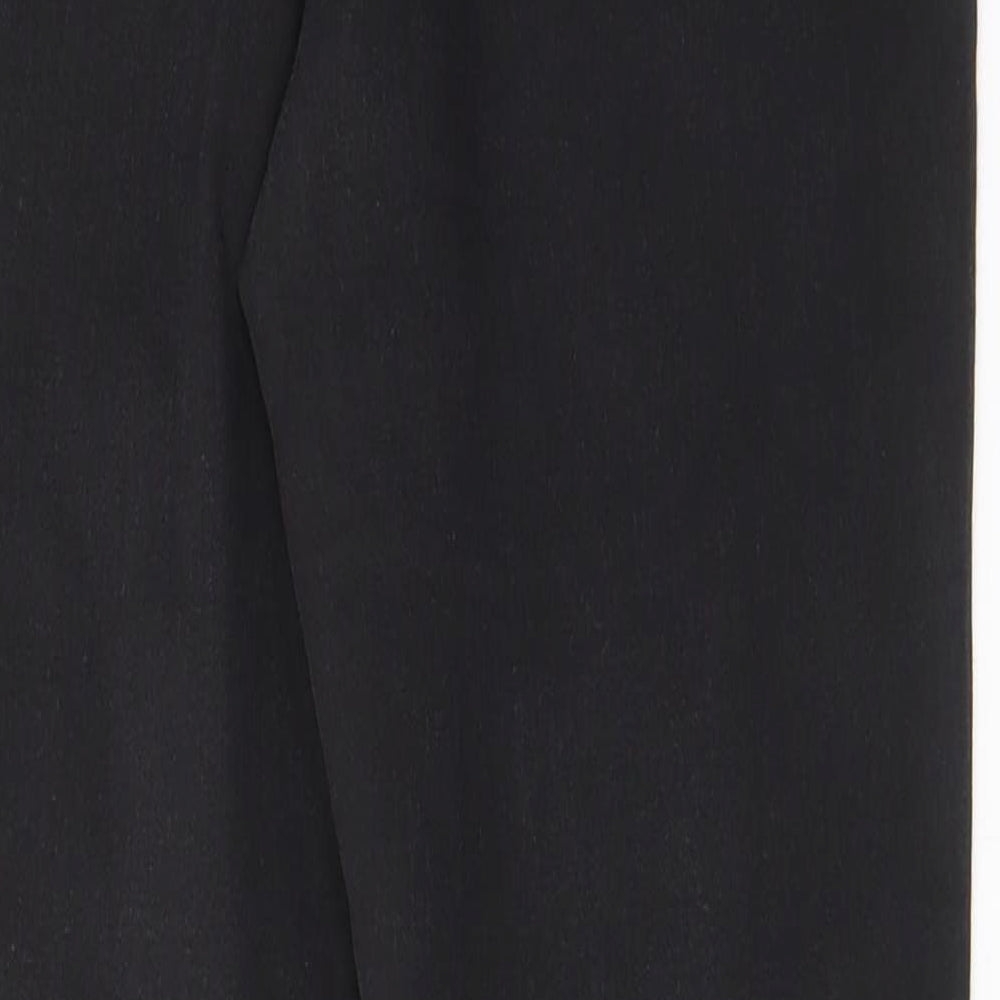 Marks & Spencer Womens Black Cotton Skinny Jeans Size 10 L28 in Regular Zip - Pockets