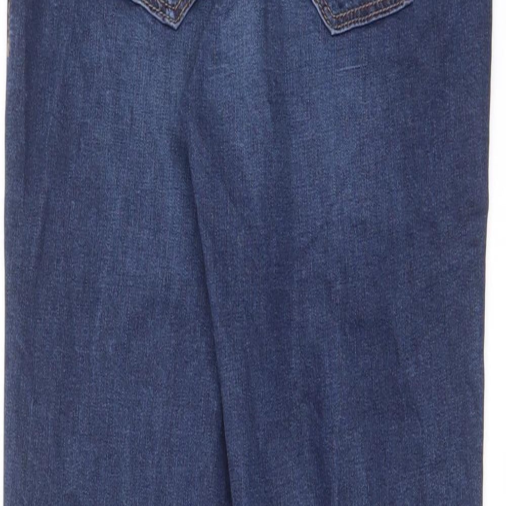 H&M Womens Blue Cotton Jegging Jeans Size 10 L29 in Regular - Pockets