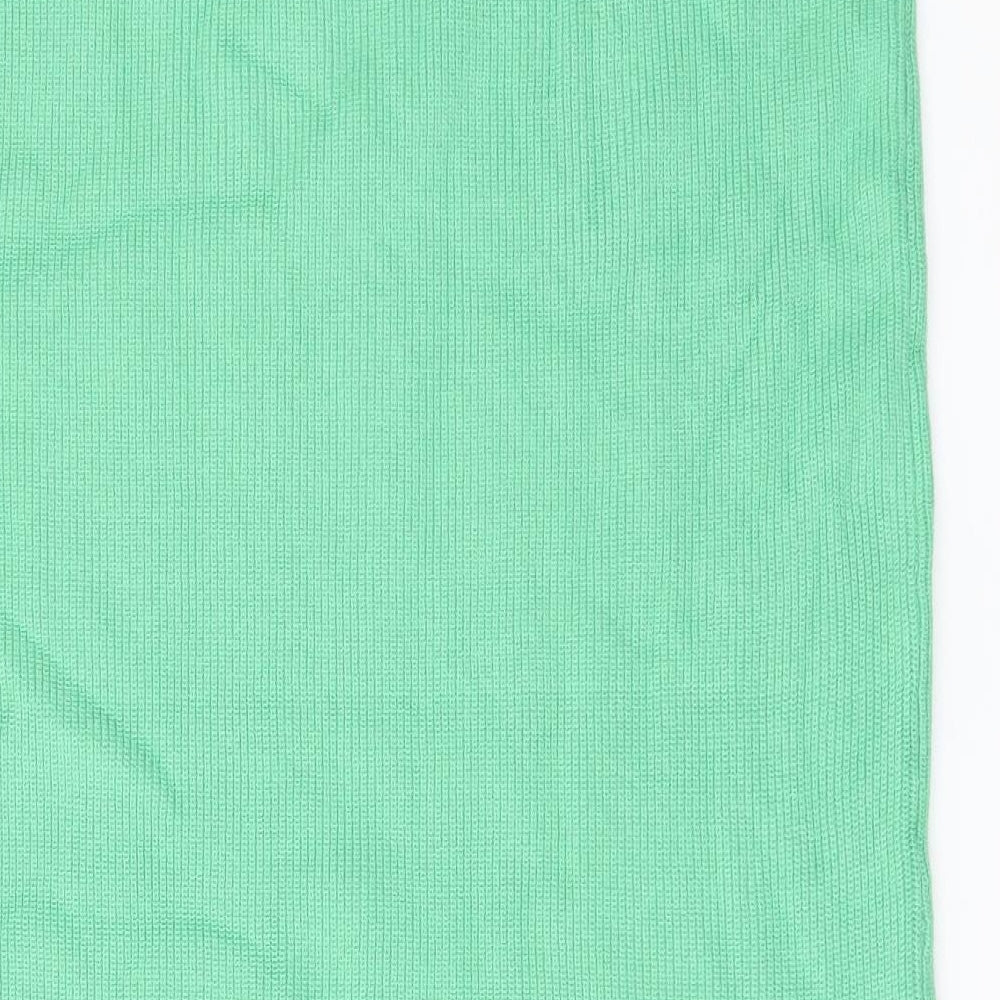 Marks & Spencer Womens Green Viscose Straight & Pencil Skirt Size L