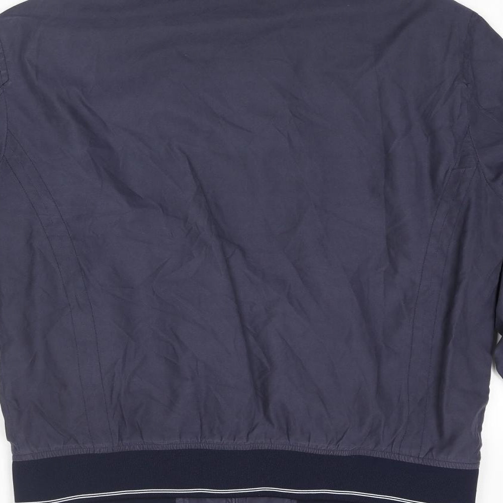 Marks & Spencer Mens Blue Bomber Jacket Jacket Size S Zip