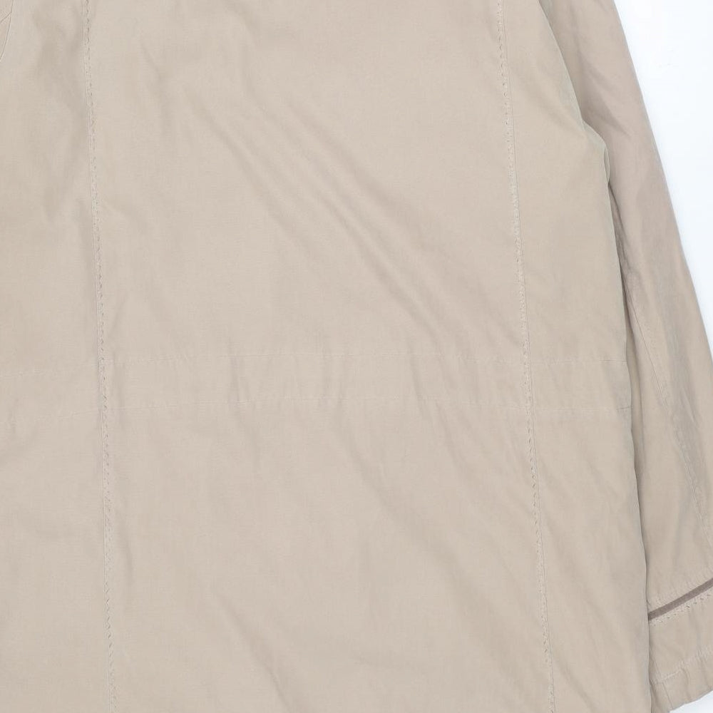 Bonmarché Womens Beige Parka Coat Size L Zip
