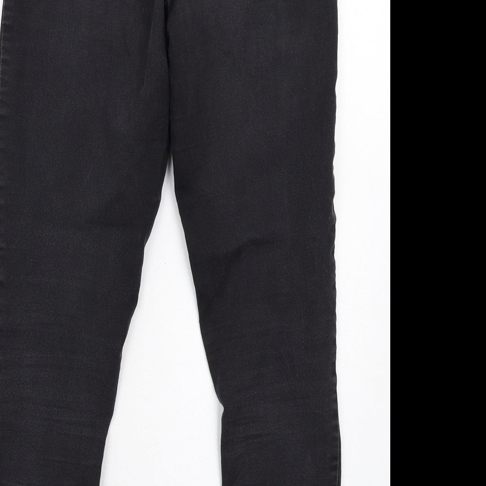 Marks & Spencer Womens Grey Cotton Jegging Jeans Size 12 L28 in Regular