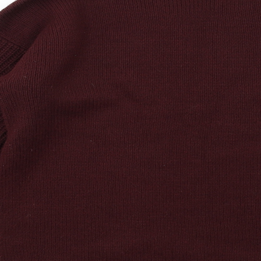 Dorothy Perkins Womens Purple Crew Neck Acrylic Pullover Jumper Size 8