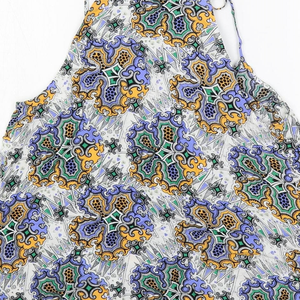 Warehouse Womens Multicoloured Paisley Viscose Camisole Tank Size 12 V-Neck