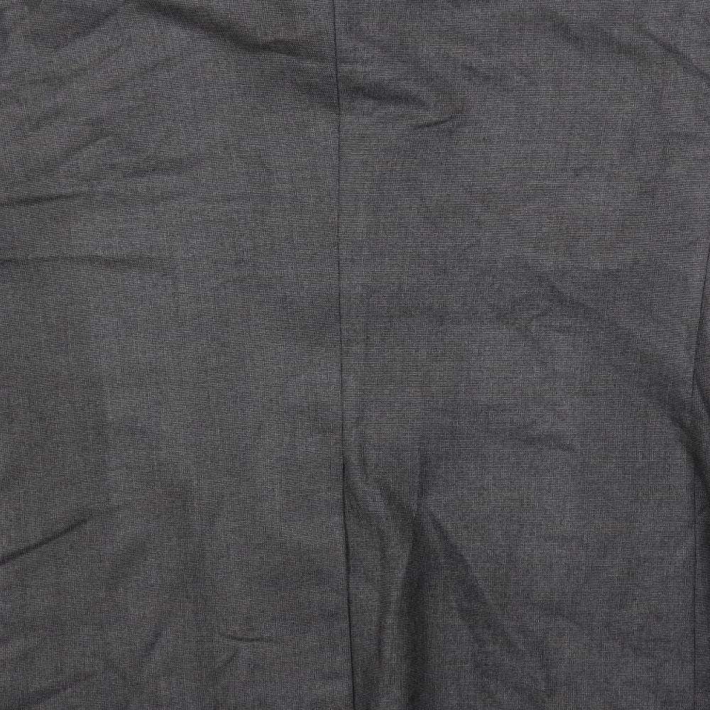 Alaj's Mens Grey Polyester Jacket Suit Jacket Size 44 Regular
