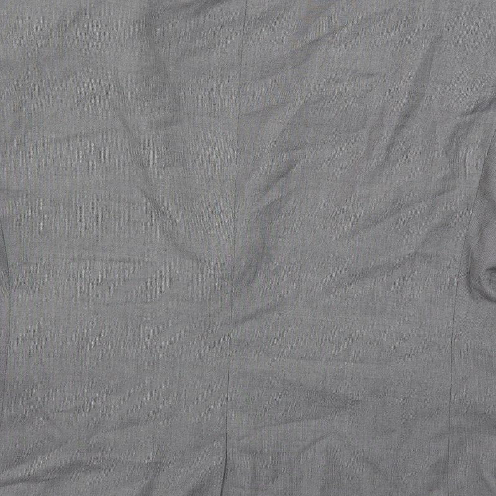 NEXT Mens Grey Polyester Jacket Suit Jacket Size 42 Regular - Contrasting Trim