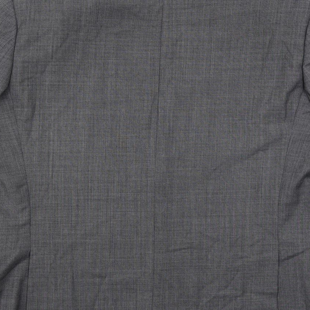 Marks & Spencer Mens Grey Wool Jacket Suit Jacket Size 42 Regular