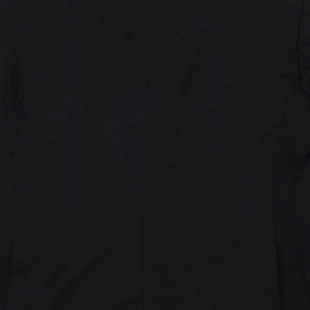 Marks & Spencer Mens Black Polyester Jacket Suit Jacket Size 42 Regular