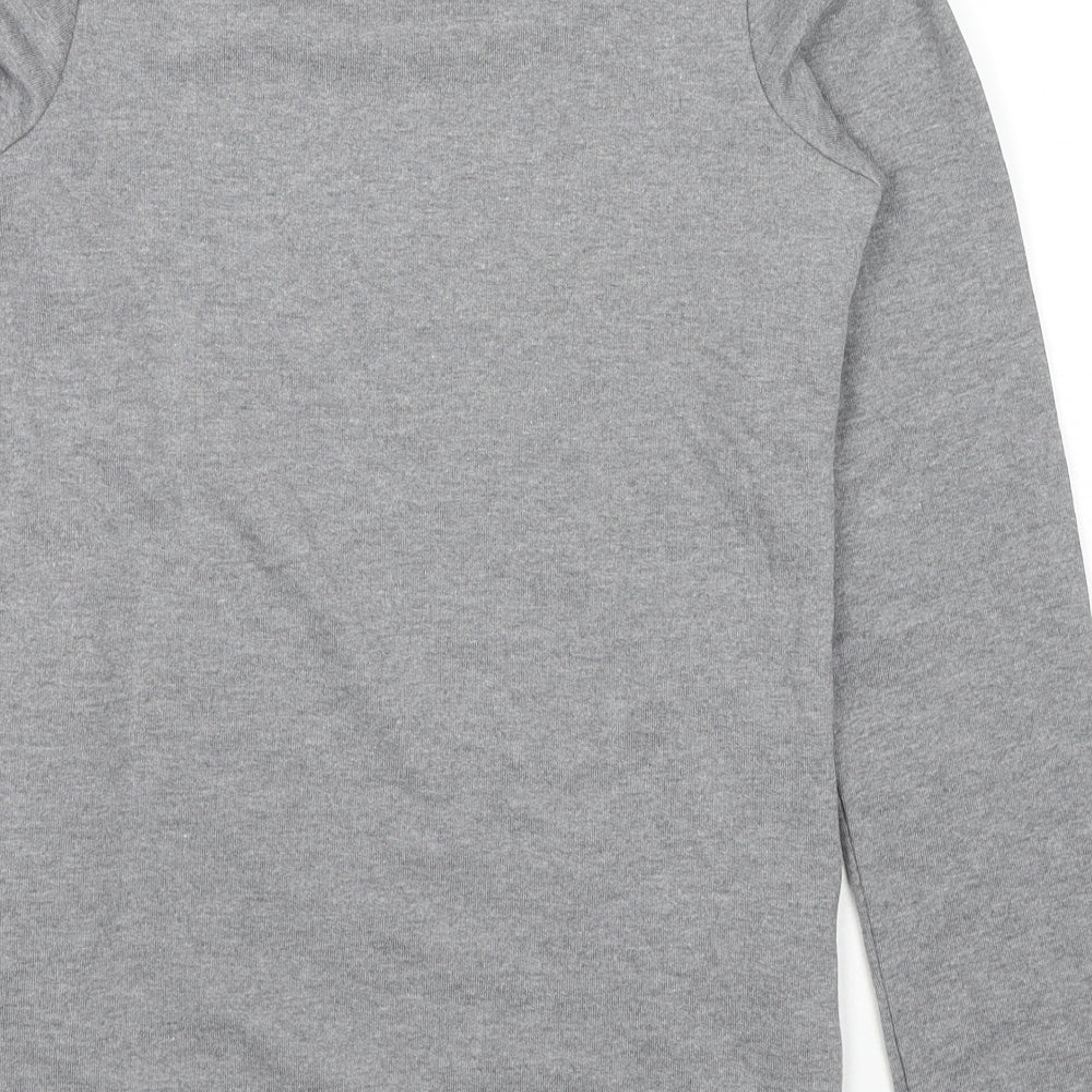 Tchibo Girls Grey Cotton Pullover Sweatshirt Size 13-14 Years Pullover - Pockets