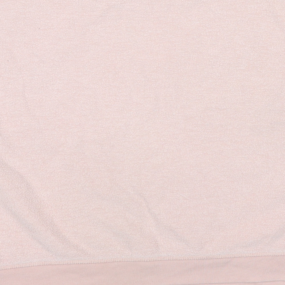 Topshop Womens Pink Cotton Pullover Sweatshirt Size 12 Pullover