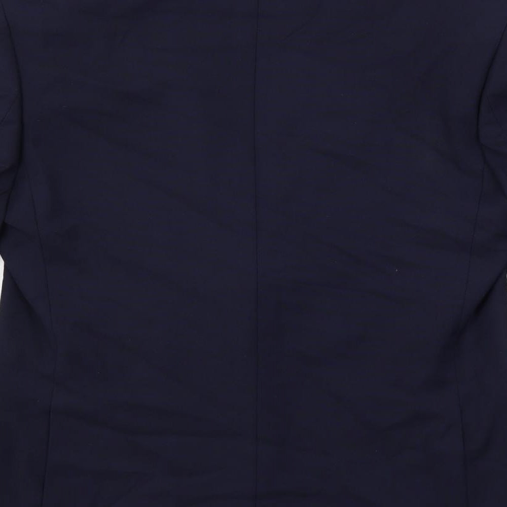 Marks & Spencer Mens Blue Polyester Jacket Suit Jacket Size 38 Regular