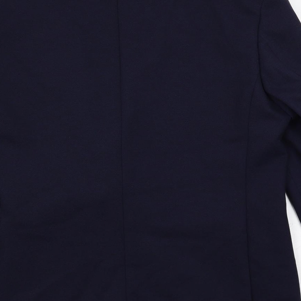 Marks & Spencer Mens Blue Polyamide Jacket Blazer Size 44 Regular