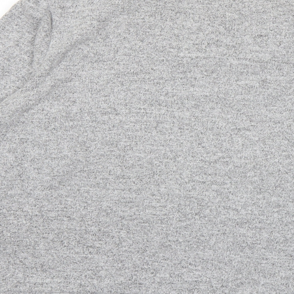 Dorothy Perkins Womens Grey Crew Neck Polyester Pullover Jumper Size 16