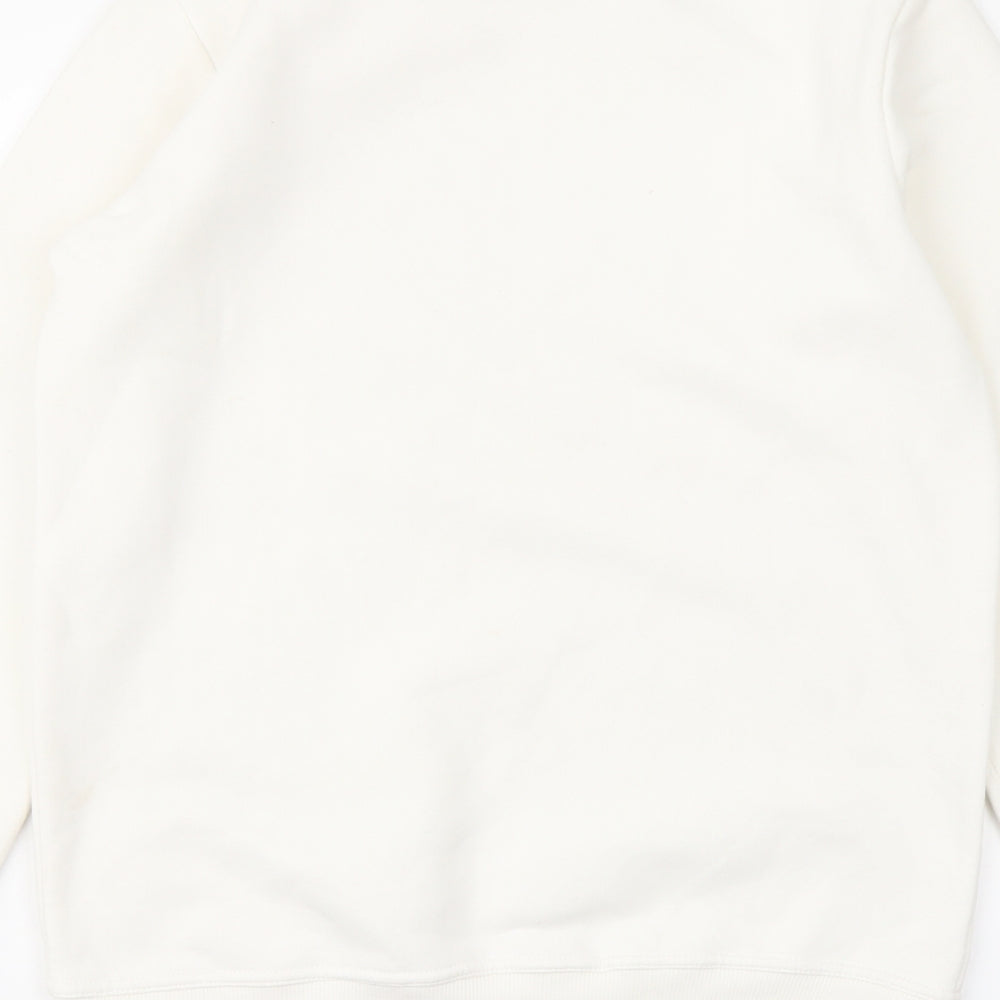 Montar Womens Ivory Cotton Pullover Sweatshirt Size M Pullover