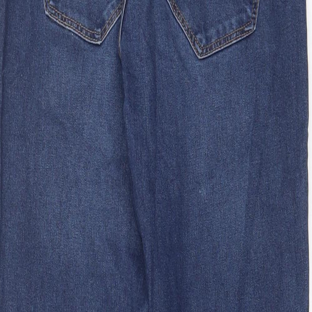 H&M Womens Blue Cotton Skinny Jeans Size 8 L29 in Regular