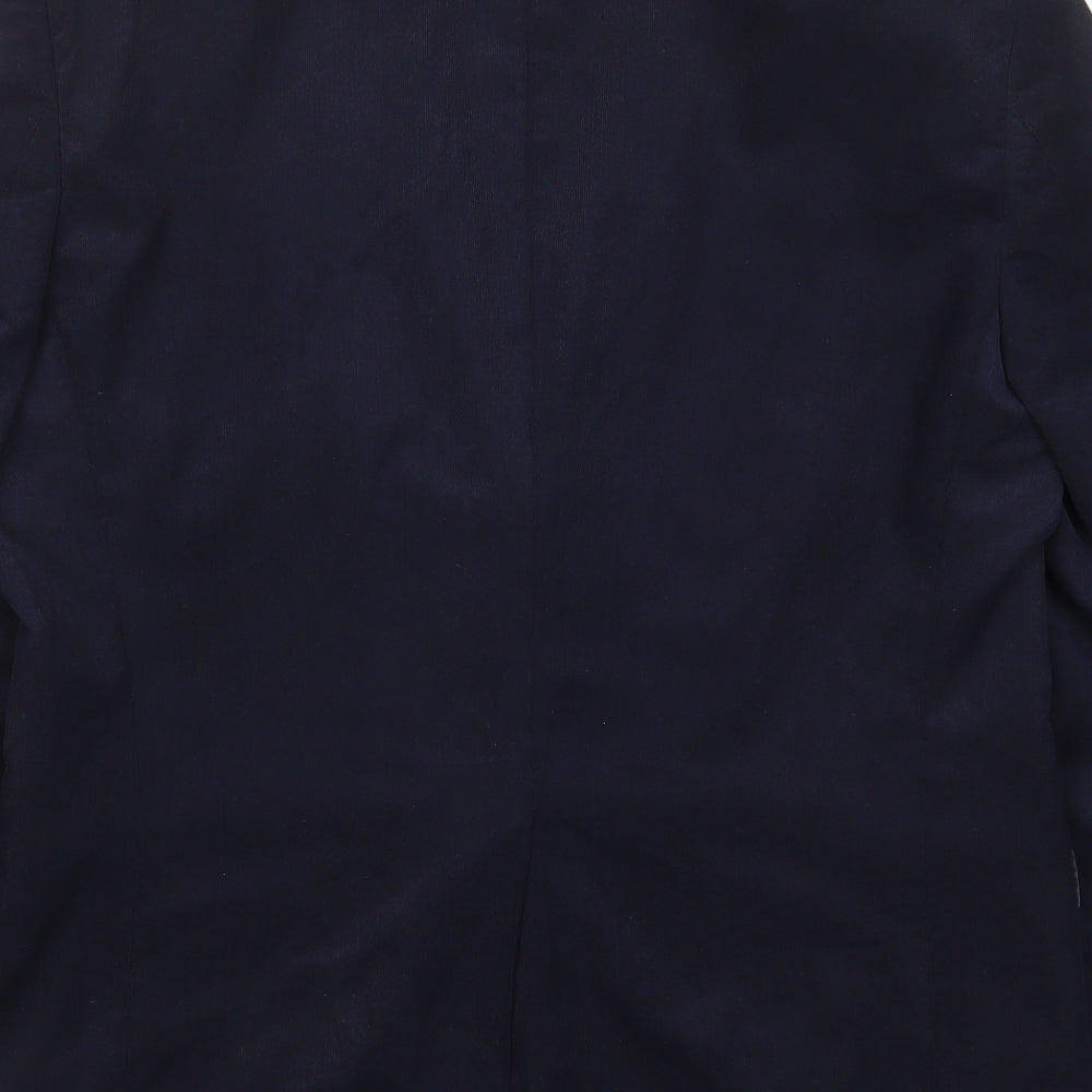 Marks & Spencer Mens Blue Polyester Jacket Suit Jacket Size 38 Regular
