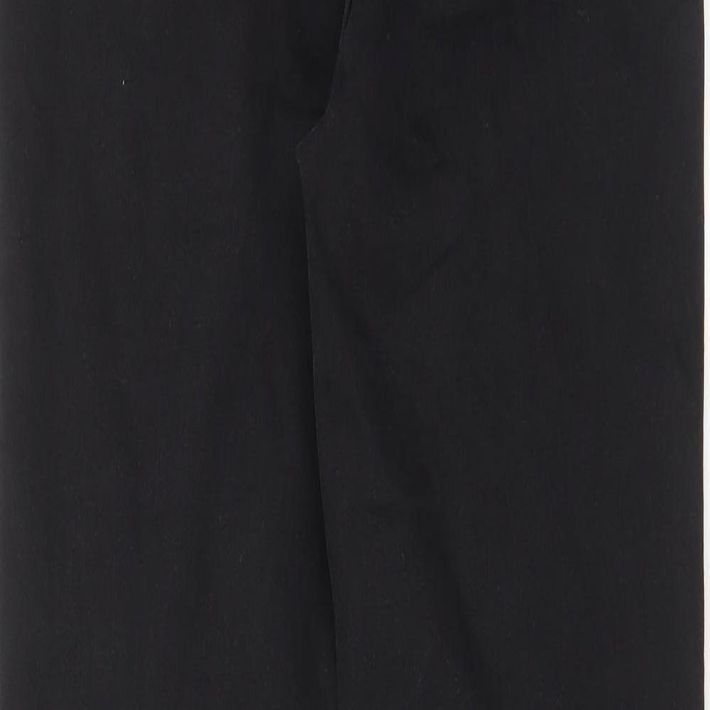 Marks & Spencer Womens Black Cotton Skinny Jeans Size 8 L30 in Regular Zip - Pockets