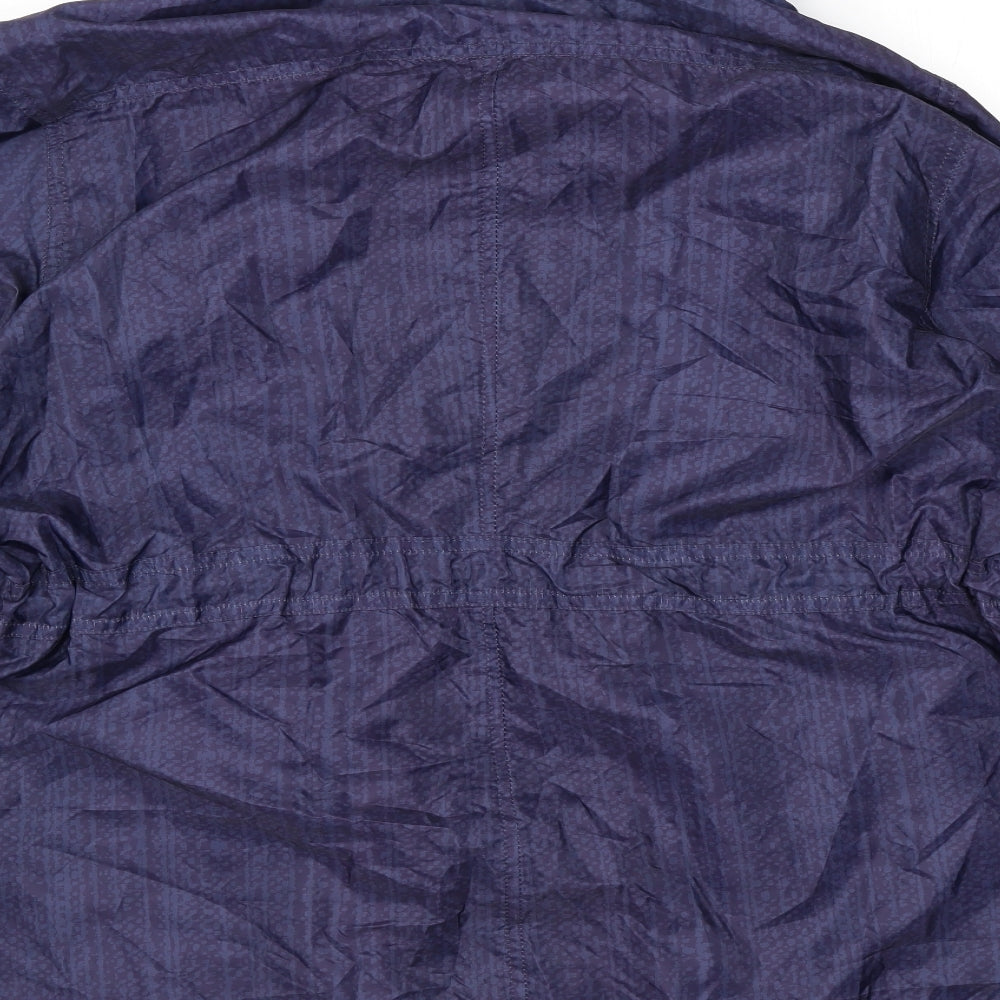 EWM Womens Purple Geometric Jacket Size 18 Zip