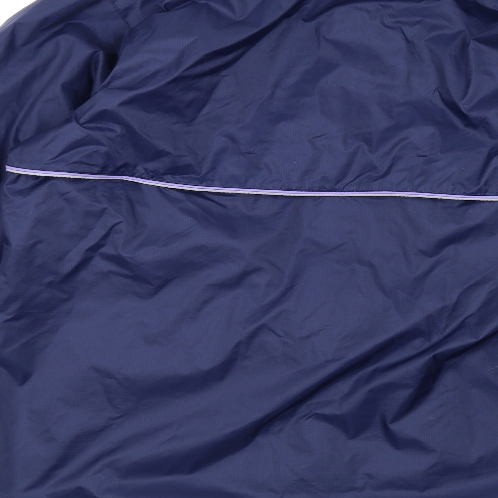 Ronhill Womens Blue Rain Coat Coat Size 12 Zip