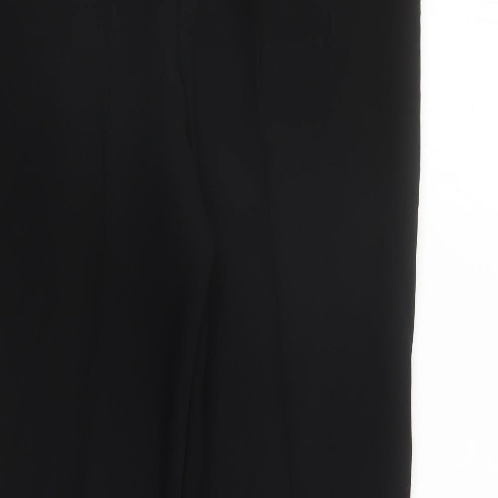 Minuet Womens Black Polyester Trousers Size 14 L30 in Regular Zip