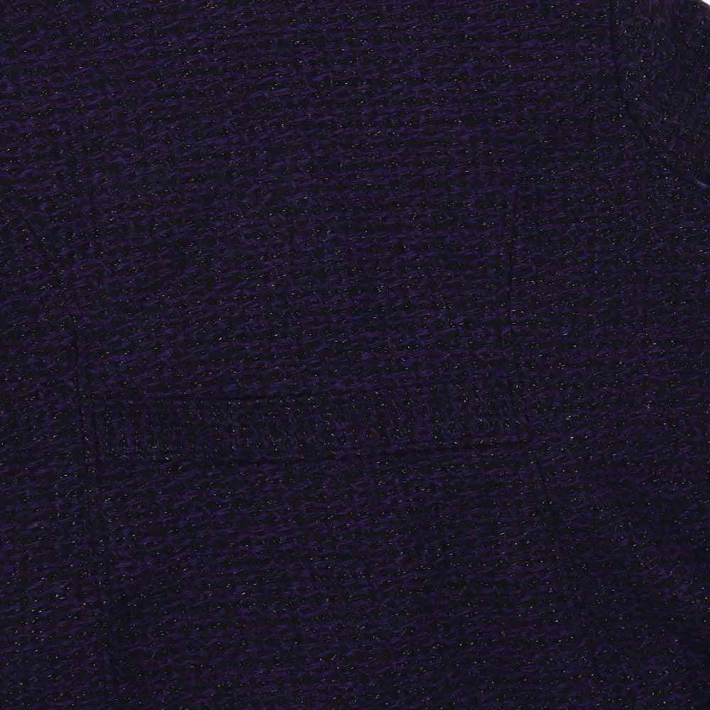 Classics Womens Purple Overcoat Coat Size 18 Button