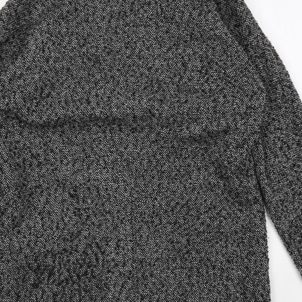 River Island Womens Grey Overcoat Coat Size 8 Button