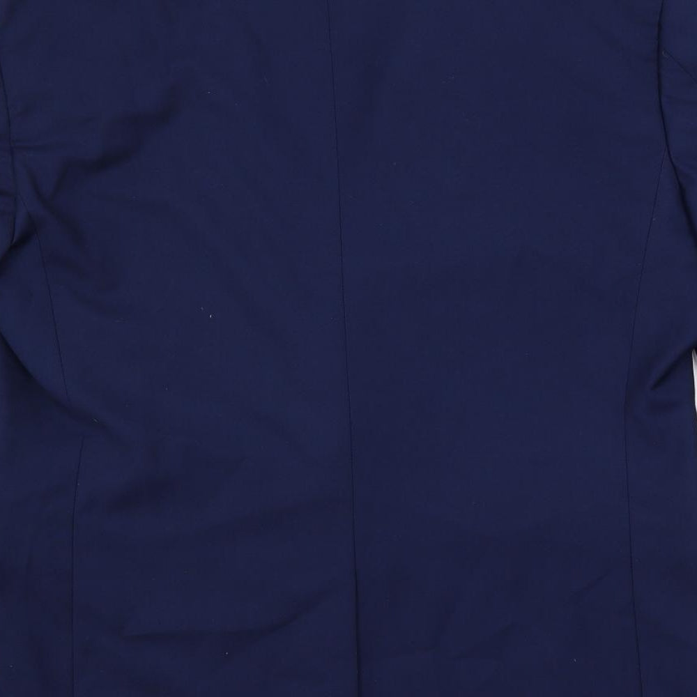 Skopes Mens Blue Polyester Jacket Suit Jacket Size 38 Regular