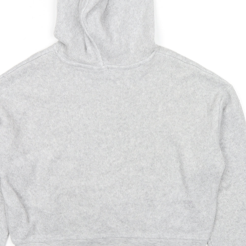 Topshop Womens Grey Polyester Pullover Hoodie Size 8 Pullover - Arizona
