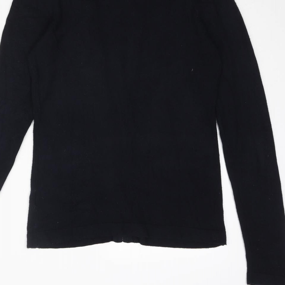 Gerard Darel Womens Blue Round Neck Viscose Full Zip Jumper Size 6